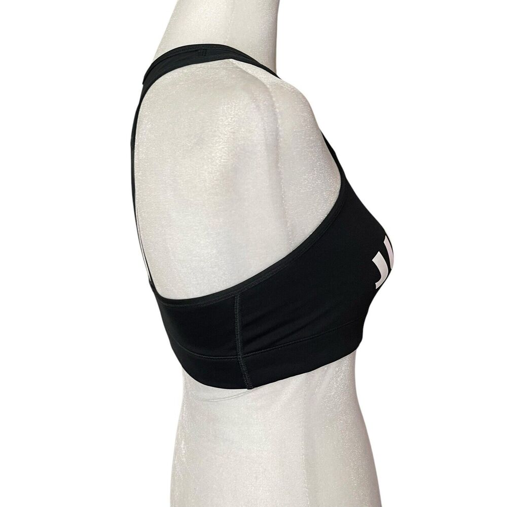 Nike Small Victory Compression Sports Bra Black Logo Straps Medium Impact - Picture 7 of 9